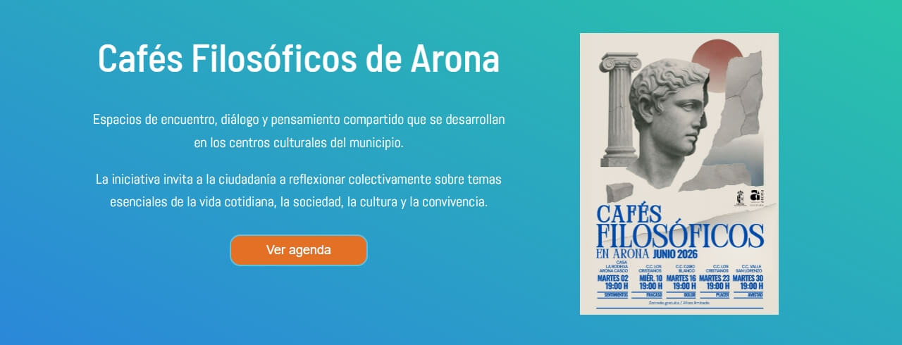 La filosofía abre una nueva ventana digital en Arona con el lanzamiento de la web CafesFilosoficos.es